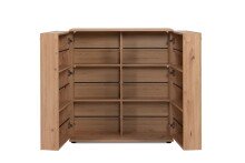 Schuhschrank >Satos< in Dekor Artisan Oak - 100x110x34cm (BxHxT)