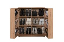 Schuhschrank >Satos< in Dekor Artisan Oak - 100x110x34cm (BxHxT)