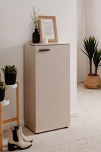 Schuhschrank >Satos< in samt - 50x105x34cm (BxHxT)