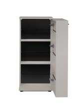 Schuhschrank >Satos< in samt - 50x105x34cm (BxHxT)