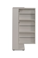 Schuhschrank >Satos< in samt - 50x105x34cm (BxHxT)
