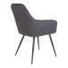 Armlehnstuhl >Harbo< (2er-Set) in Grau, Vintagelederoptik - 57x87x65cm (BxHxT)