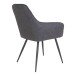 Armlehnstuhl >Harbo< (2er-Set) in Grau, Vintagelederoptik - 57x87x65cm (BxHxT)