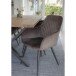 Armlehnstuhl >Harbo< (2er-Set) in Hellbraun, Velour - 57x87x65cm (BxHxT)