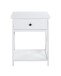 Beistelltisch >23362< in weiß, MDF - 46x60x35cm (BxHxT)