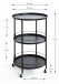 Servierwagen >23503< in schwarz, Metall - 75x45cm (HxD)