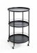 Servierwagen >23503< in schwarz, Metall - 75x45cm (HxD)