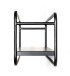Wandregal >23505< in schwarz, Metall - 60x20x15cm (BxHxT)