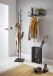 Wandregal >23505< in schwarz, Metall - 60x20x15cm (BxHxT)