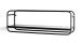 Wandregal >23505< in schwarz, Metall - 60x20x15cm (BxHxT)