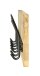 Wandgarderobe >23583< in eiche geölt-schwarz - 60x20x10 (BxHxT)
