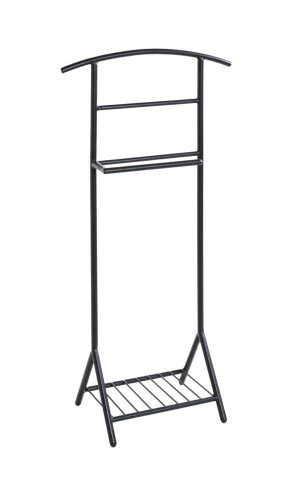 Herrendiener >23591< in schwarz, Metall - 45x101x26cm (BxHxT)
