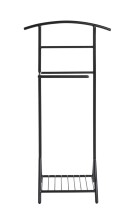 Herrendiener >23591< in schwarz, Metall - 45x101x26cm (BxHxT)