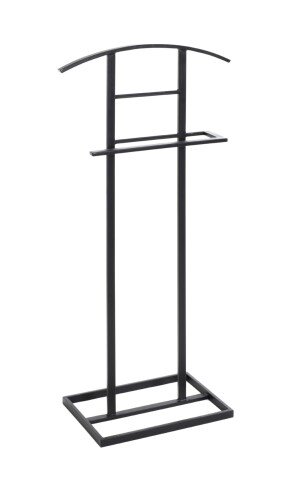 Herrendiener >23592< in schwarz, Metall - 45x101x26cm (BxHxT)