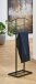 Herrendiener >23592< in schwarz, Metall - 45x101x26cm (BxHxT)