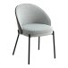 Polsterstuhl >Canelas< (2er-Set) in Hellgrau, Stoff - 54,2x75x53,2cm (BxHxT)