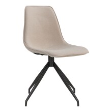 Polsterstuhl >Monaco< (2er-Set) in Beige, Stoff -...
