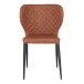 Polsterstuhl >Pisa< (4er-Set) in Braun, Vintagelederoptik - 54x83x52cm (BxHxT)