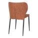 Polsterstuhl >Pisa< (4er-Set) in Braun, Vintagelederoptik - 54x83x52cm (BxHxT)