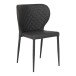 Polsterstuhl >Pisa< (4er-Set) in Grau, Vintagelederoptik - 54x83x52cm (BxHxT)