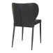 Polsterstuhl >Pisa< (4er-Set) in Schwarz, Vintagelederoptik - 54x83x52cm (BxHxT)
