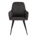 Esszimmerstuhl >Harbo< (2er-Set) in Grau, Vintagelederoptik - 57x87x65cm (BxHxT)
