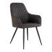 Esszimmerstuhl >Harbo< (2er-Set) in Grau, Vintagelederoptik - 57x87x65cm (BxHxT)