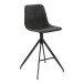 Barhocker >Monaco< (2er-Set) in Grau, Vintagelederoptik - 46x84x47cm (BxHxT)