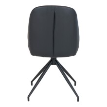 Polsterstuhl >MonteCarlo< (2er-Set) in Schwarz - 50x88x60 (BxHxT)