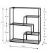 Wandregal >23616< in schwarz, Metall - 50x60x18cm (BxHxT)