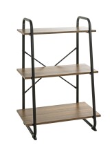Ablageregal >23894< in schwarz-eiche - 60x93x36cm...