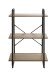 Ablageregal >23894< in schwarz-eiche - 60x93x36cm (BxHxT)