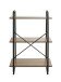 Ablageregal >23894< in schwarz-eiche - 60x93x36cm (BxHxT)