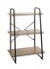 Ablageregal >23894< in schwarz-eiche - 60x93x36cm (BxHxT)