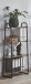 Ablageregal >23895< in schwarz-eiche - 60x128x36cm (BxHxT)