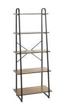 Ablageregal >23896< in schwarz-eiche - 60x164x36cm...