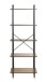 Ablageregal >23896< in schwarz-eiche - 60x164x36cm (BxHxT)