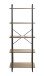 Ablageregal >23896< in schwarz-eiche - 60x164x36cm (BxHxT)