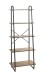 Ablageregal >23896< in schwarz-eiche - 60x164x36cm (BxHxT)