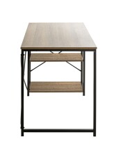 Schreibtisch >23897< in schwarz-eiche - 120x74x60cm (BxHxT)