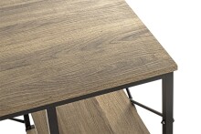 Schreibtisch >23897< in schwarz-eiche - 120x74x60cm (BxHxT)