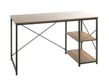 Schreibtisch >23897< in schwarz-eiche - 120x74x60cm...