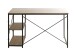 Schreibtisch >23897< in schwarz-eiche - 120x74x60cm (BxHxT)