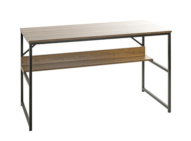Schreibtisch >23898< in schwarz-eiche - 120x74x60cm (BxHxT)