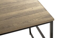 Schreibtisch >23898< in schwarz-eiche - 120x74x60cm (BxHxT)