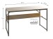 Schreibtisch >23898< in schwarz-eiche - 120x74x60cm (BxHxT)