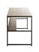 Schreibtisch >23898< in schwarz-eiche - 120x74x60cm (BxHxT)