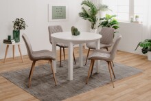 Esstisch >Coburg< in weiß - 100x76x100cm (BxHxT)