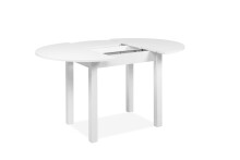 Esstisch >Coburg< in weiß - 100x76x100cm (BxHxT)