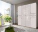Drehtürenschrank >Danzig< in WEISS + GLAS WEISS - 180x208x58cm (BxHxT)